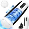 Male Masturbator with Mount, 10 Thrusting Rotating Modes Automatic Stroker Machine, Hands Free Penis Pleasure Sex Toy for Men