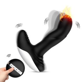 Remote Control Prostate Massager, Heating Dual Motor Vibrating Butt Plug for Men Women, Waterproof